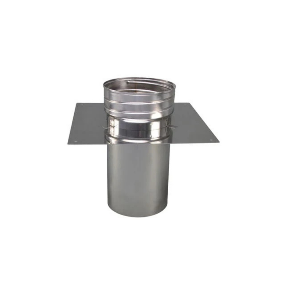 Afdekplaat + Schroefaansluiting Flexibel 125 mm
