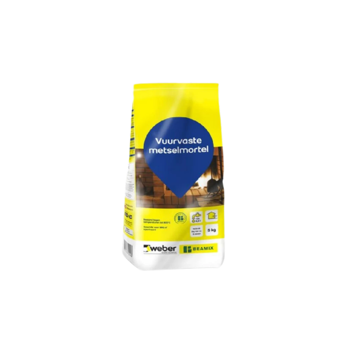Beamix Metselmortel Vuurvast 5 Kg