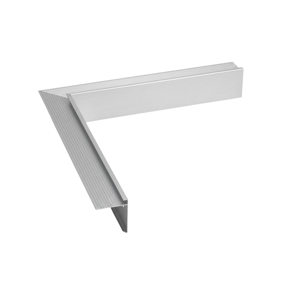 Daktrim Aluminium | 60x64 mm | Binnenhoek 500x500 mm
