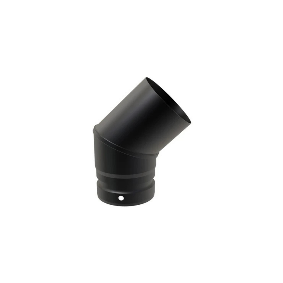 Bocht 45° Mat Emaille Ø 80 mm
