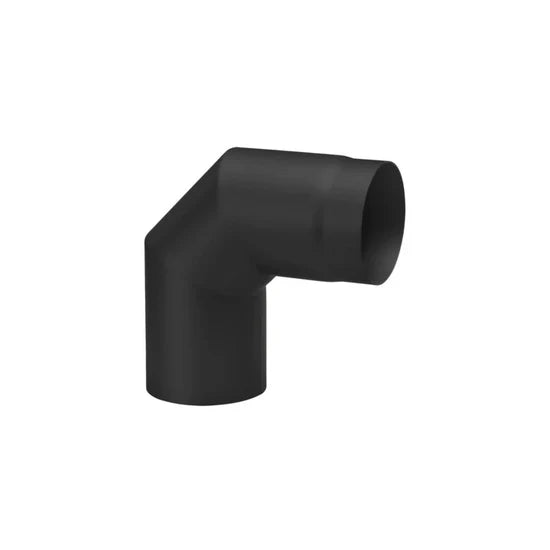 Bocht 90° Zwart Staal 2mm Ø150 mm
