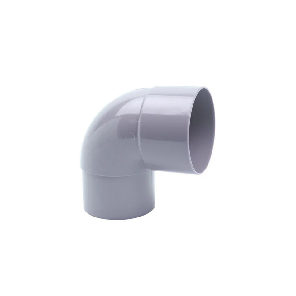 Bocht Pvc Grijs Ø70 mm 87° Lv/Vs Mof/Verjongde Spie