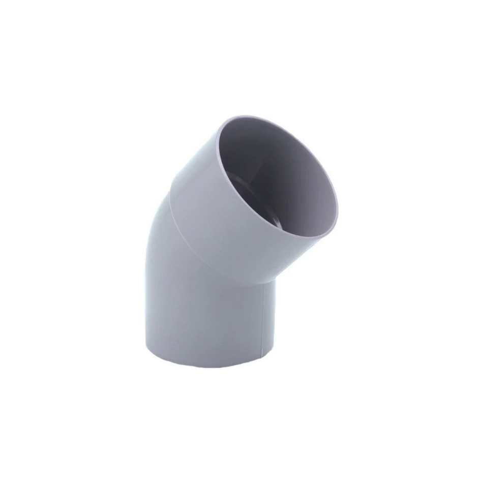 Bocht Pvc Grijs Ø80 mm 45° Lv Mof/Spie