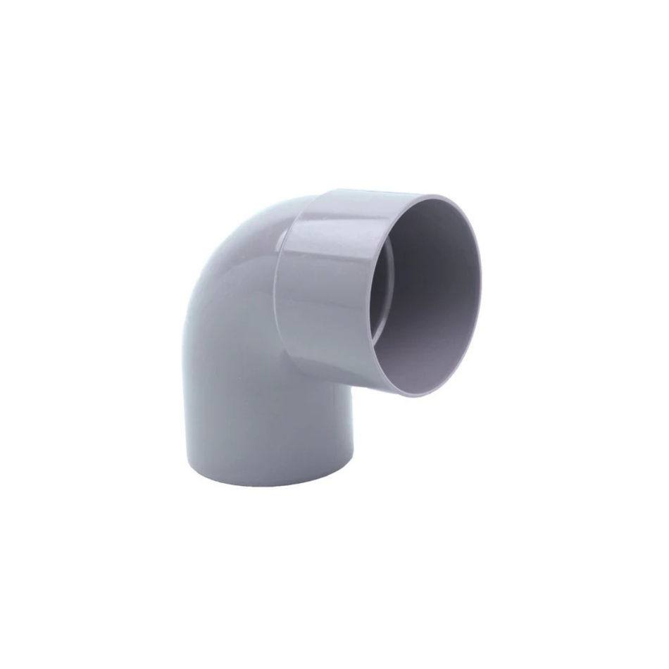Bocht Pvc Grijs Ø80 mm 87° Lv Mof/Spie
