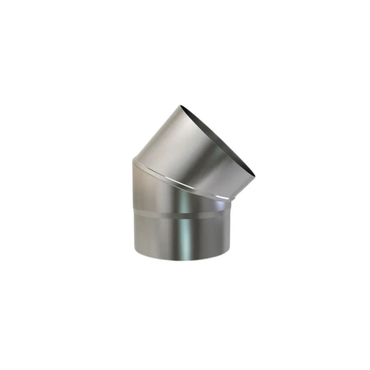 Bocht Rvs 45° EW Ø125 mm
