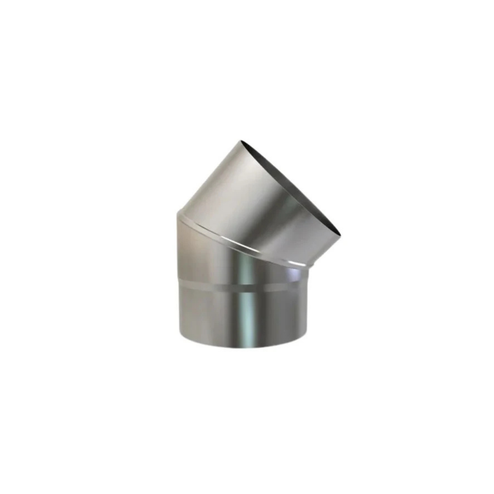Bocht Rvs 45° EW Ø125 mm
