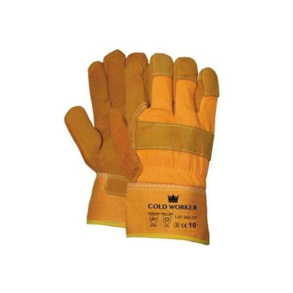Brandhandschoen Splitleder Gele Kap