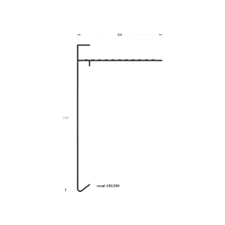Daktrim Aluminium | 110x64 mm