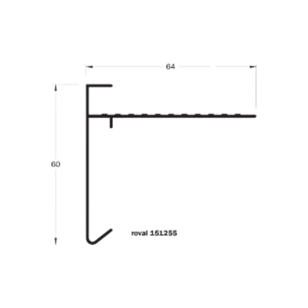 Daktrim Aluminium | 60x64 mm
