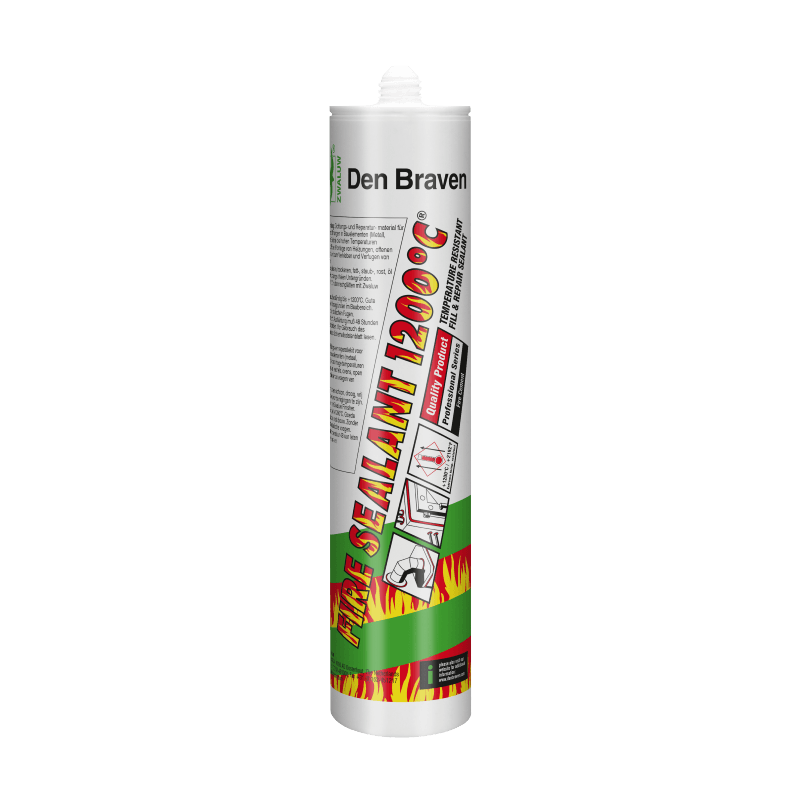 Den Braven Fire Sealant 1200°C 310 Ml Zwart