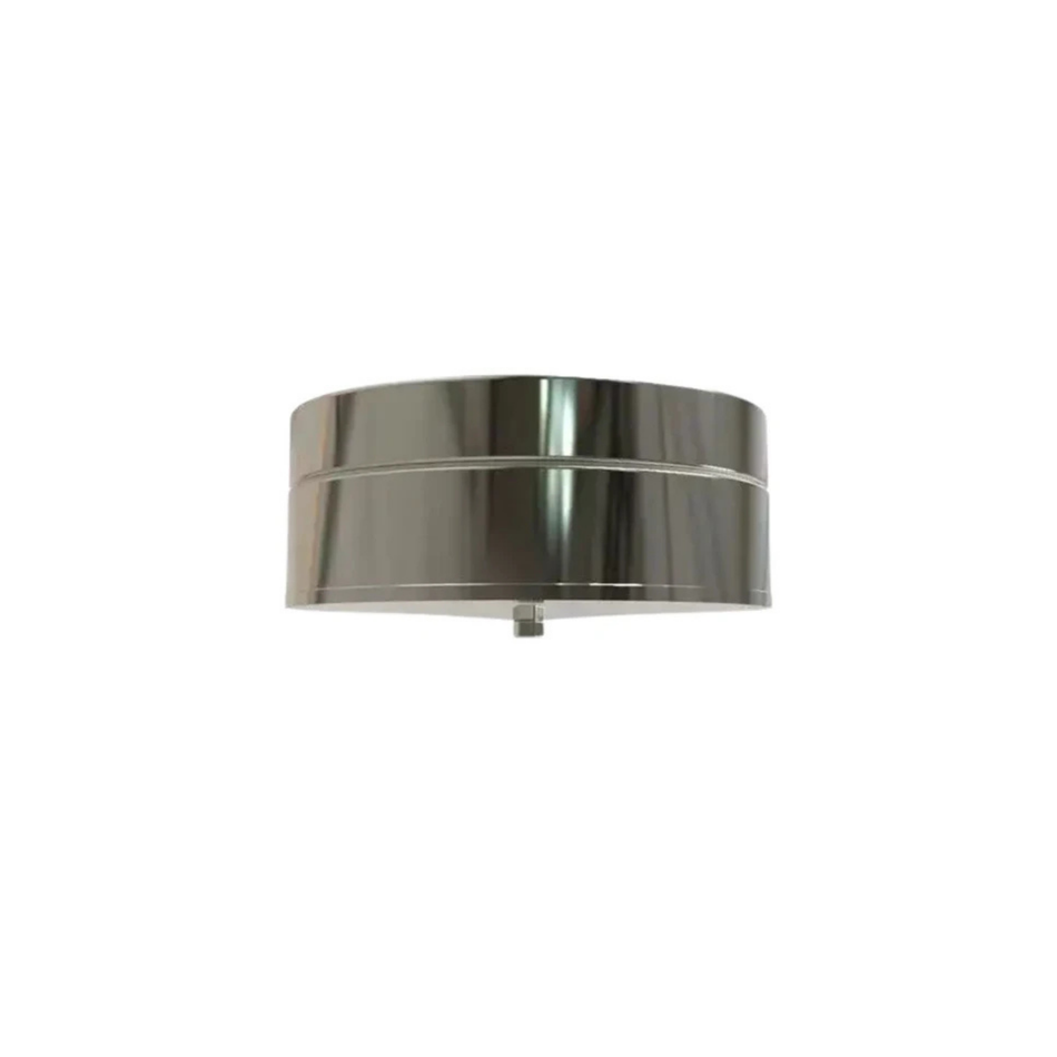 Dop voor T-Stuk | TBV Dubbelwandig RVS Ø125 mm