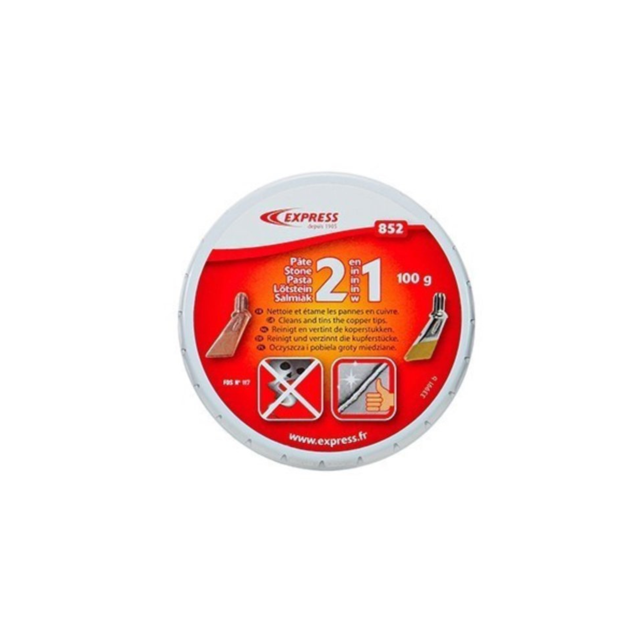 Express 852 Zinnfix Salmiaksteen