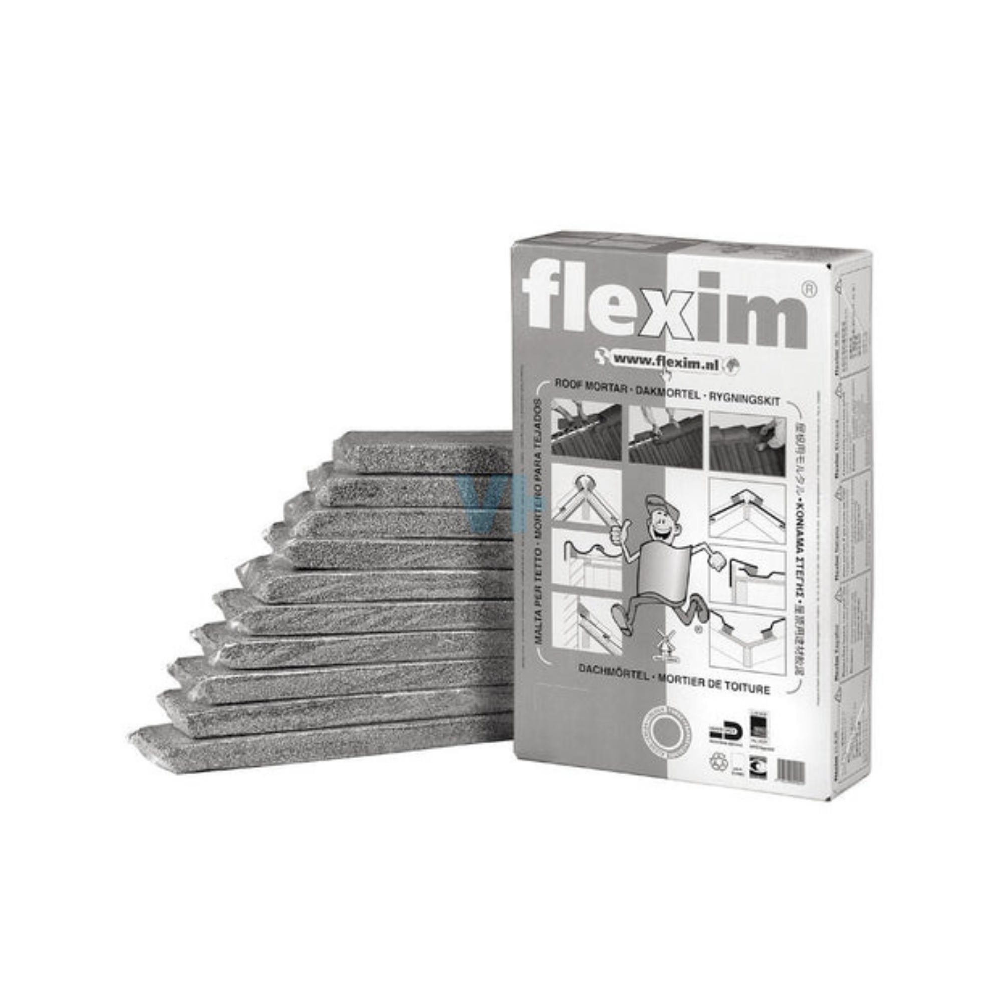 Flexim Dakmortel Grijs 20L