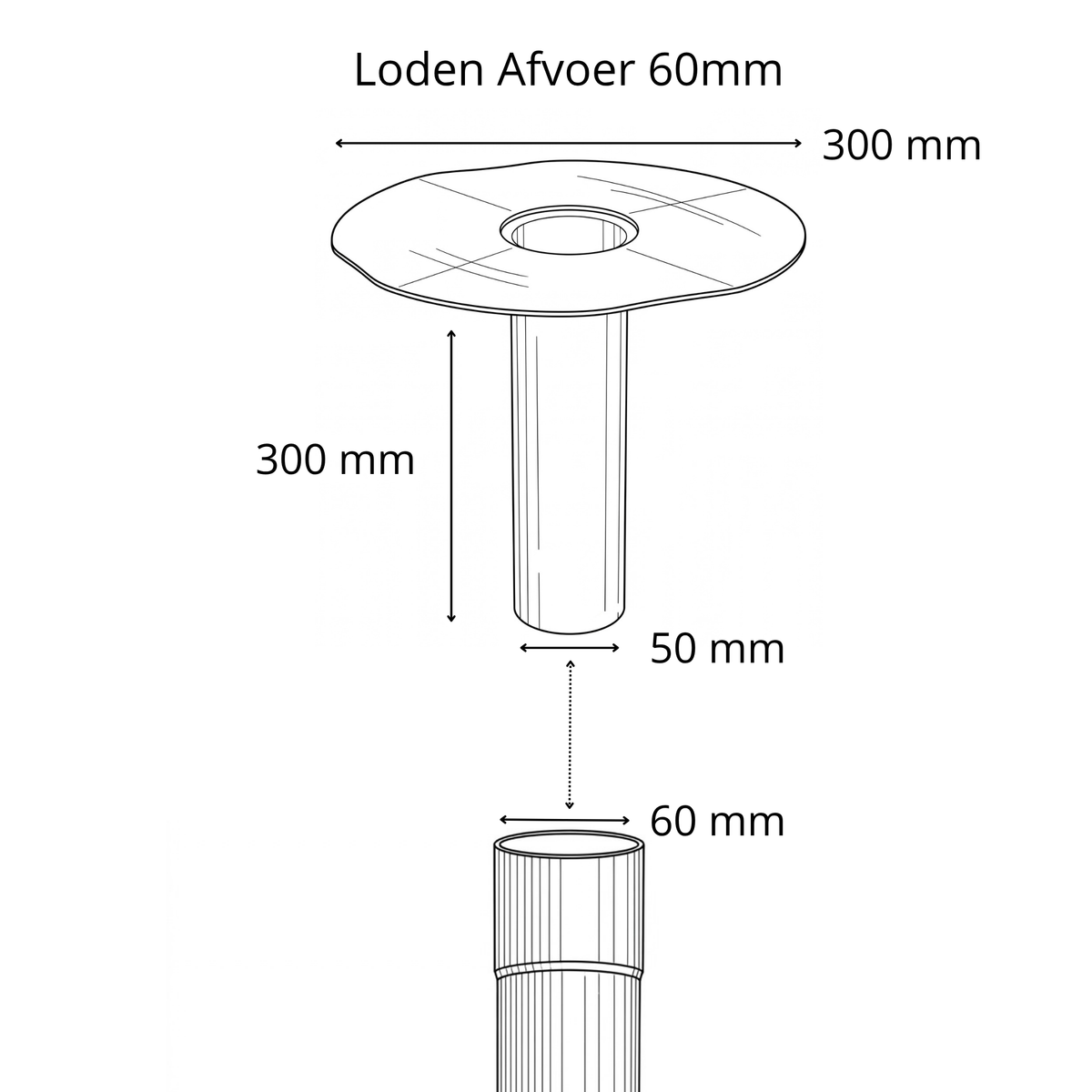 Loden Afvoer Mo 60mm