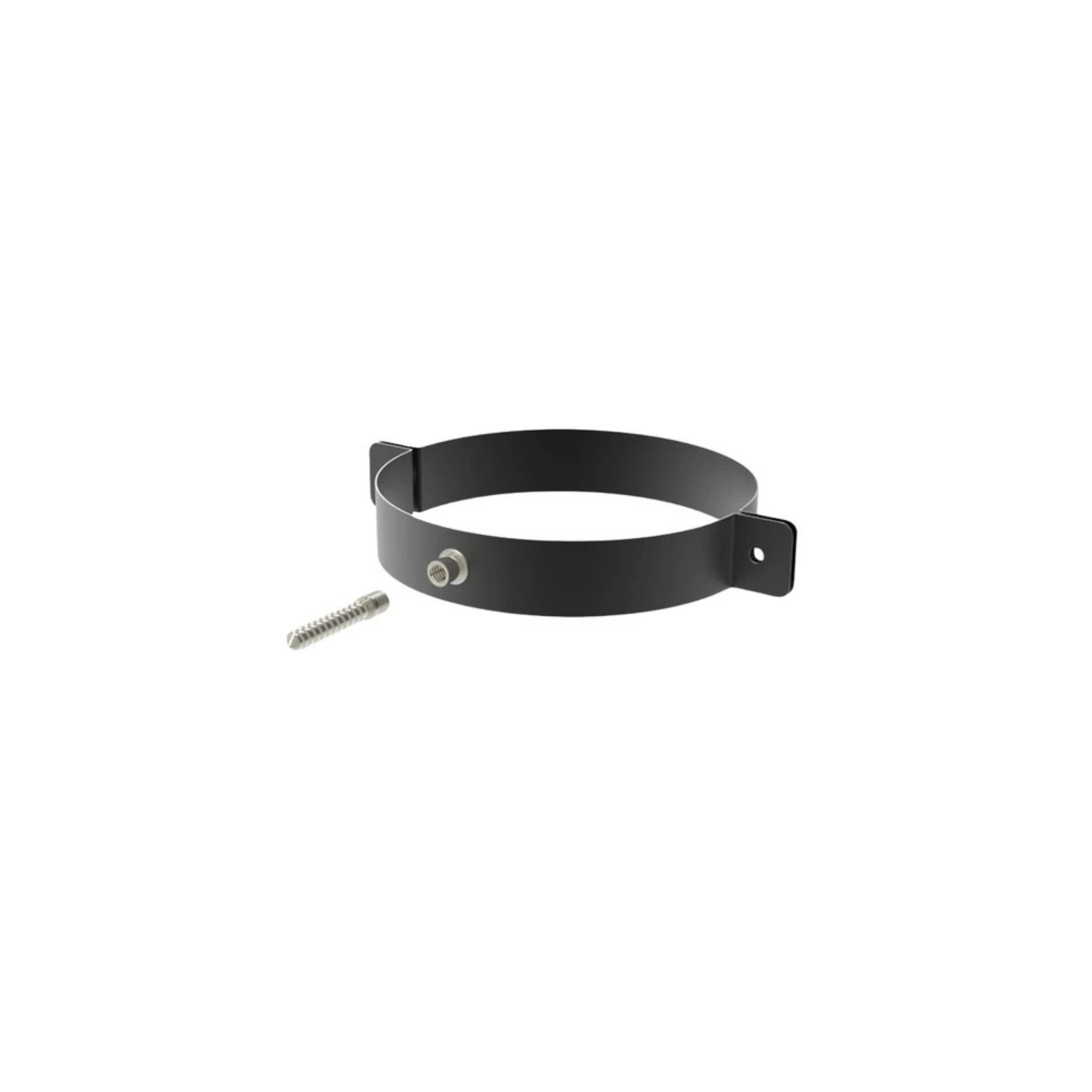 Muurbeugel+Schroefeind Mat Emaille Ø80 mm