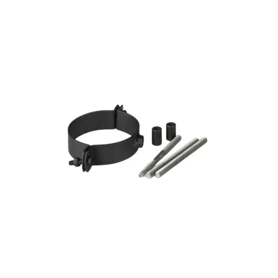 Muurbeugel Zwart Pellet Ø80 mm
