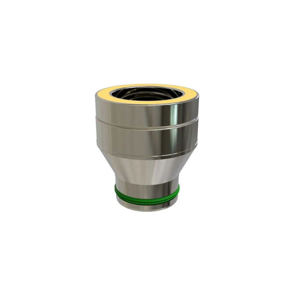 Onderaansluitstuk Pellet / Dubbelwandig Ø80 mm

