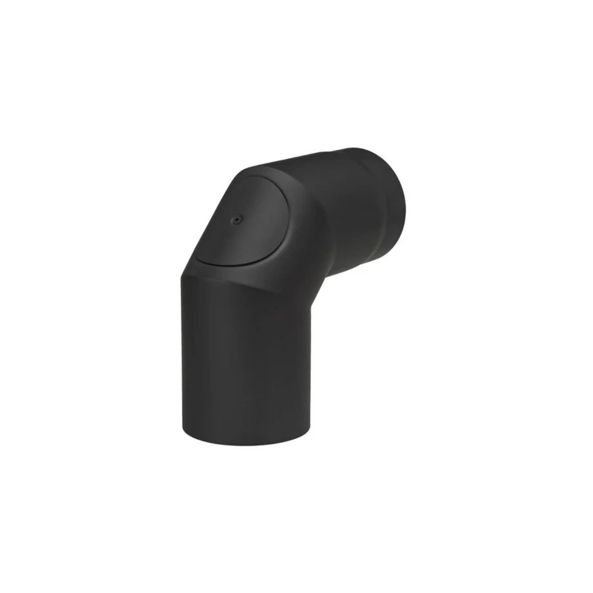 Bocht 90° Met Deur Zwart Staal 2mm Ø150 mm
