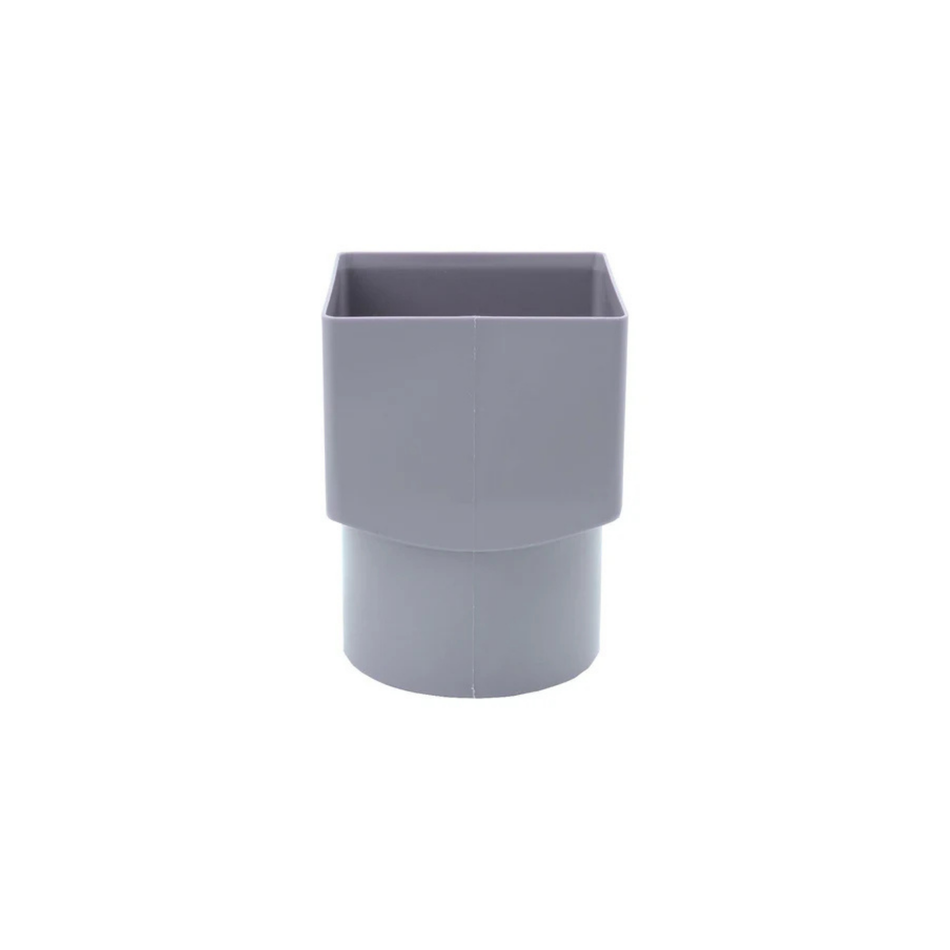 PVC Verloopstuk vierkant 100 x 100 naar 103 mm Mof/verjongde Spie
