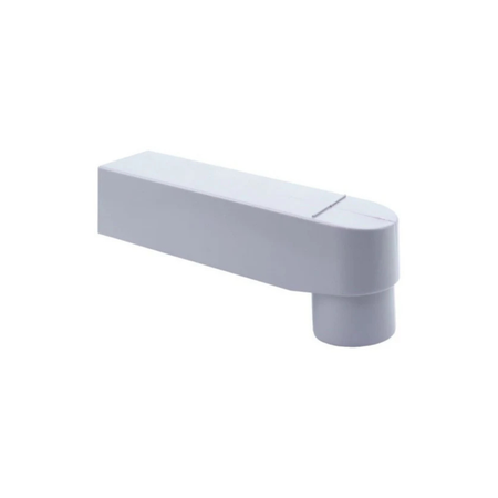 Pvc Stadsuitloop Lang Ø80/100 60X100 mm Grijs

