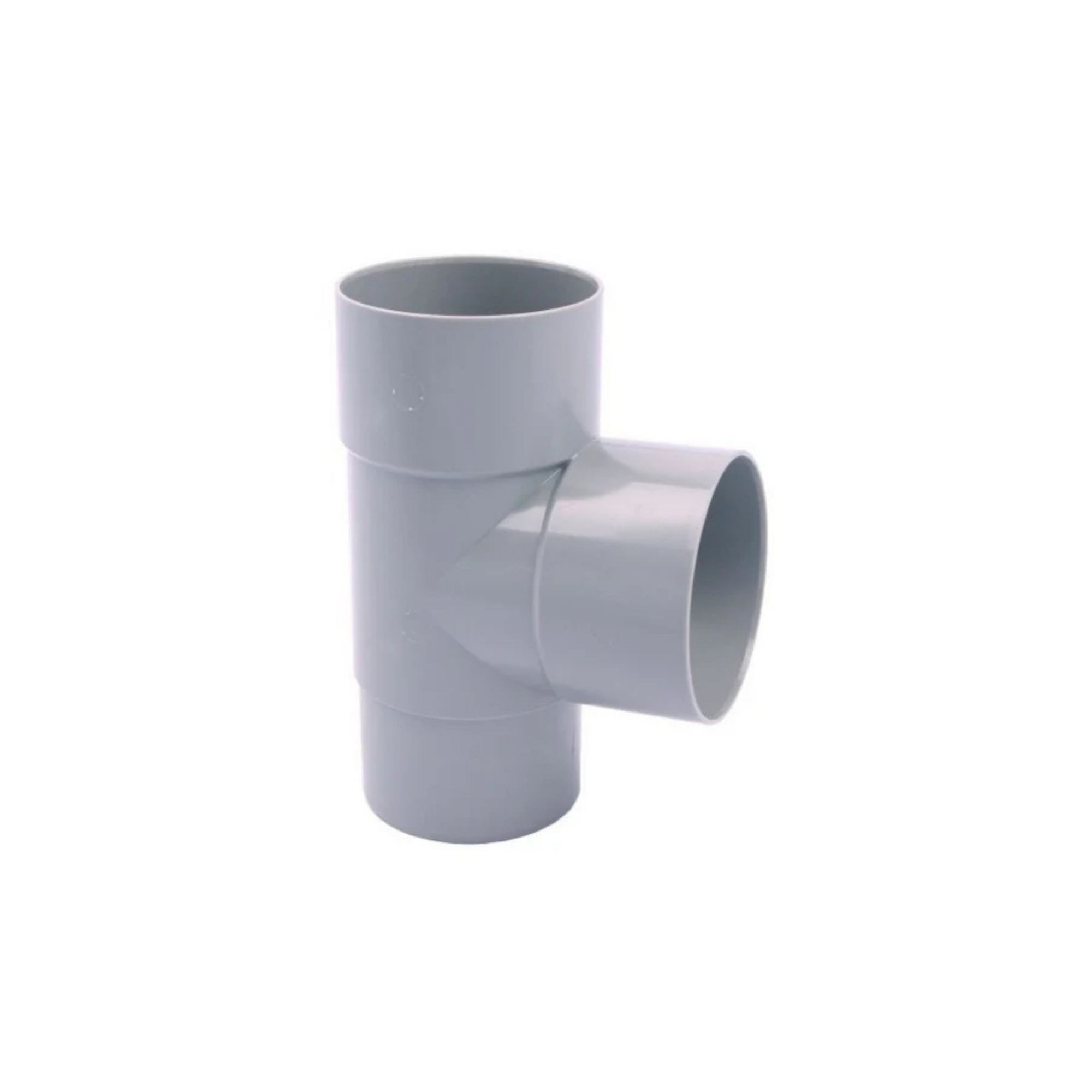 Pvc T-Stuk Grijs Ø80 mm 87° Lv/Vs Mof/Verjongde Spie
