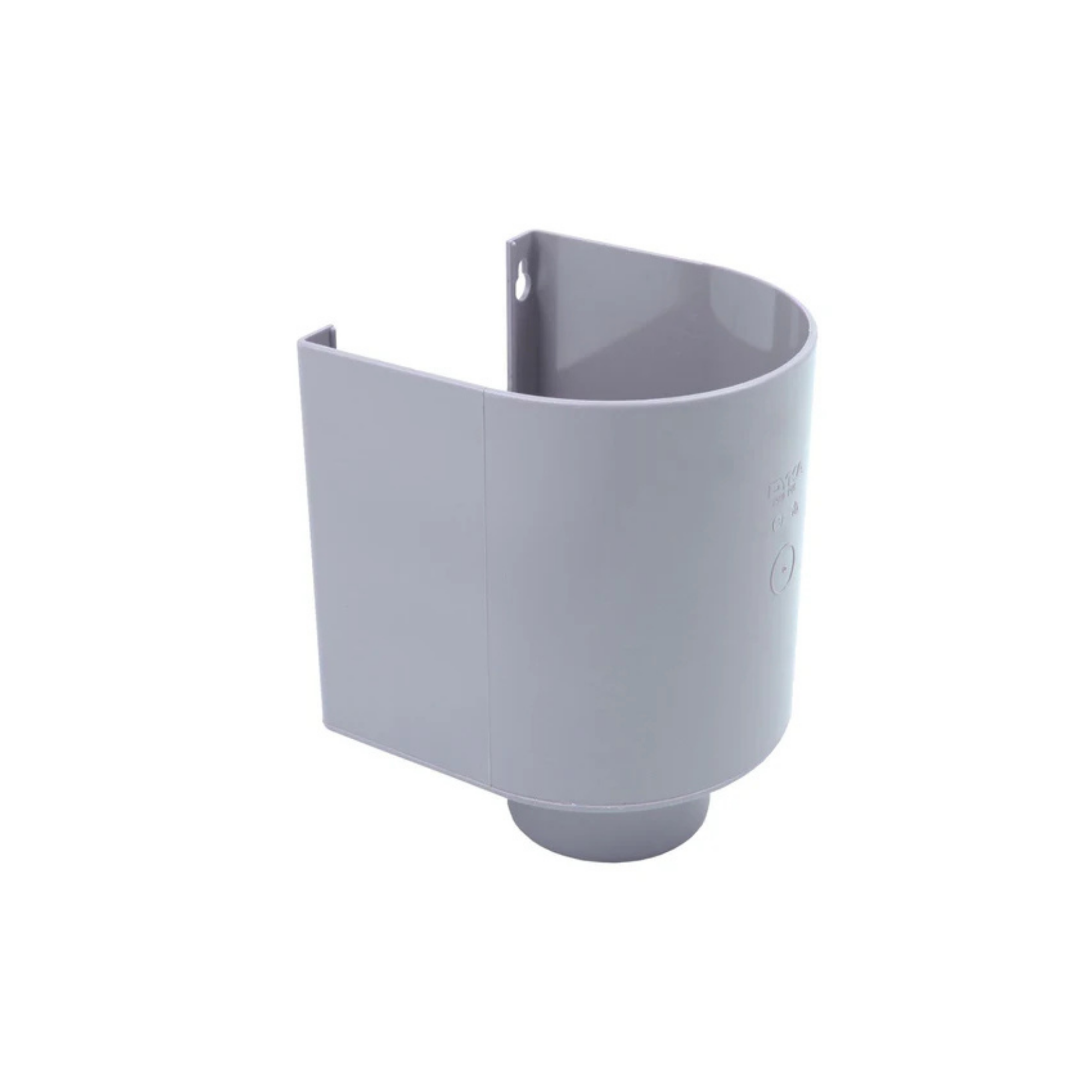 Pvc Vergaarbak Ø100 mm Grijs