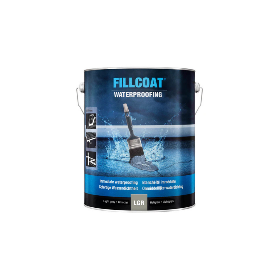 Rust-Oleum Fillcoat Lichtgrijs (zonder vezels) 5 Liter (Ca 5 M2)
