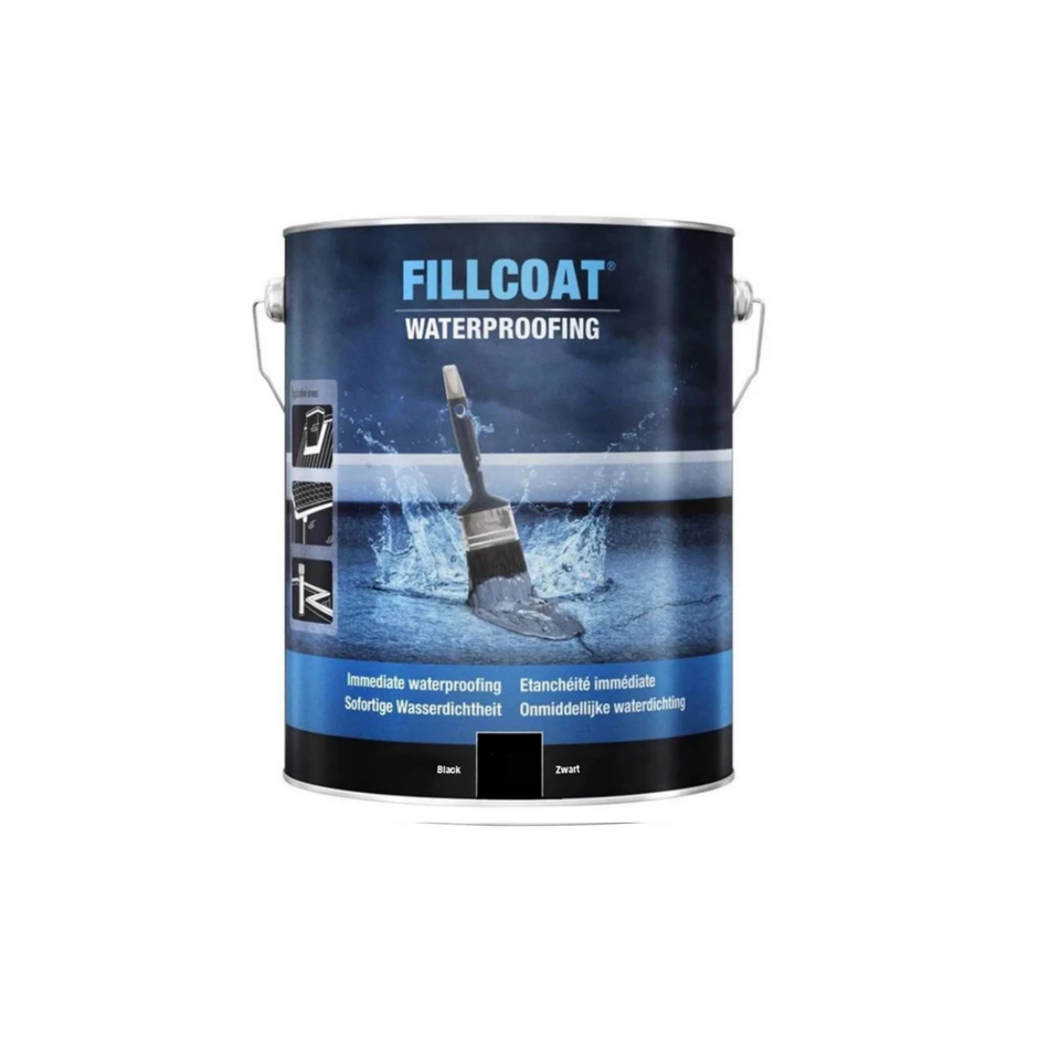 Rust-Oleum Fillcoat Zwart (zonder vezels) 5 Liter (Ca 5 M2)

