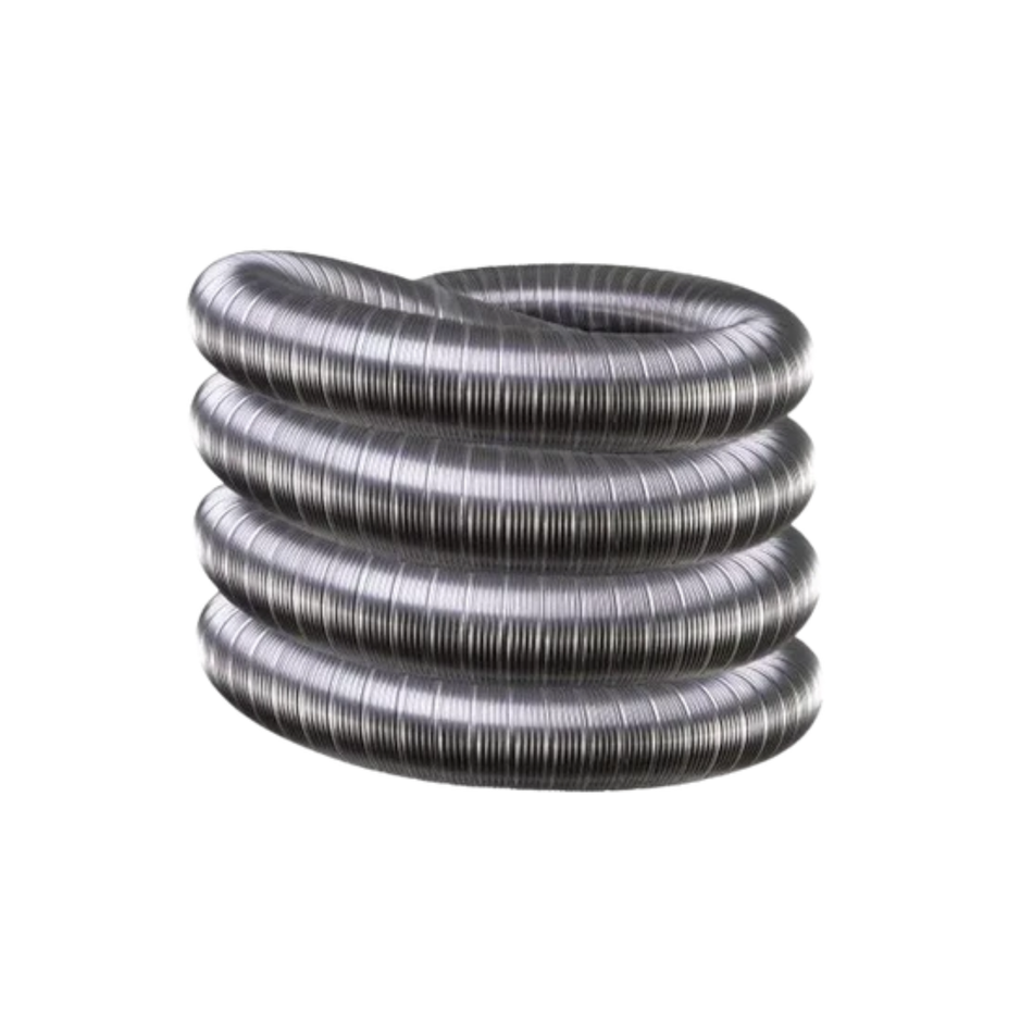 Rvs Flex Buis | Ø125 mm | 8 meter Dubbelwandig

