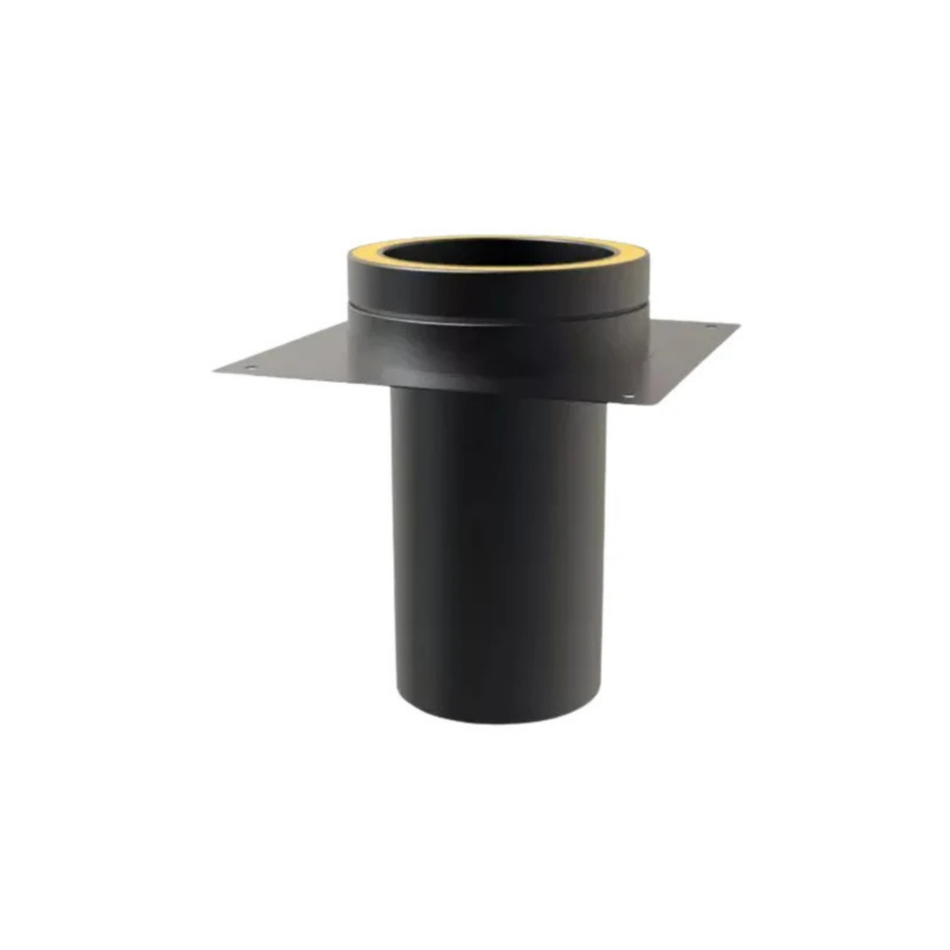 Schouwplaat Ral9004 Dubbelwandig Ø100 mm