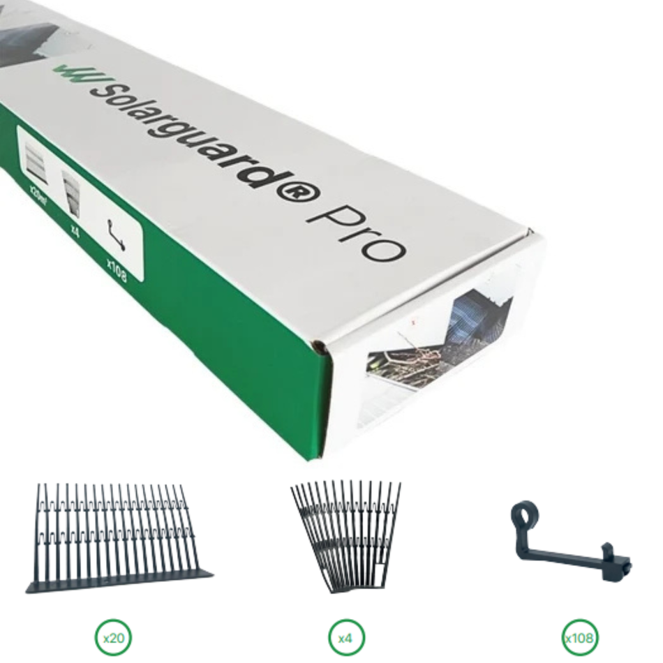 Solarguard® Pro Vogelwering Set 20 Meter Universele Clips