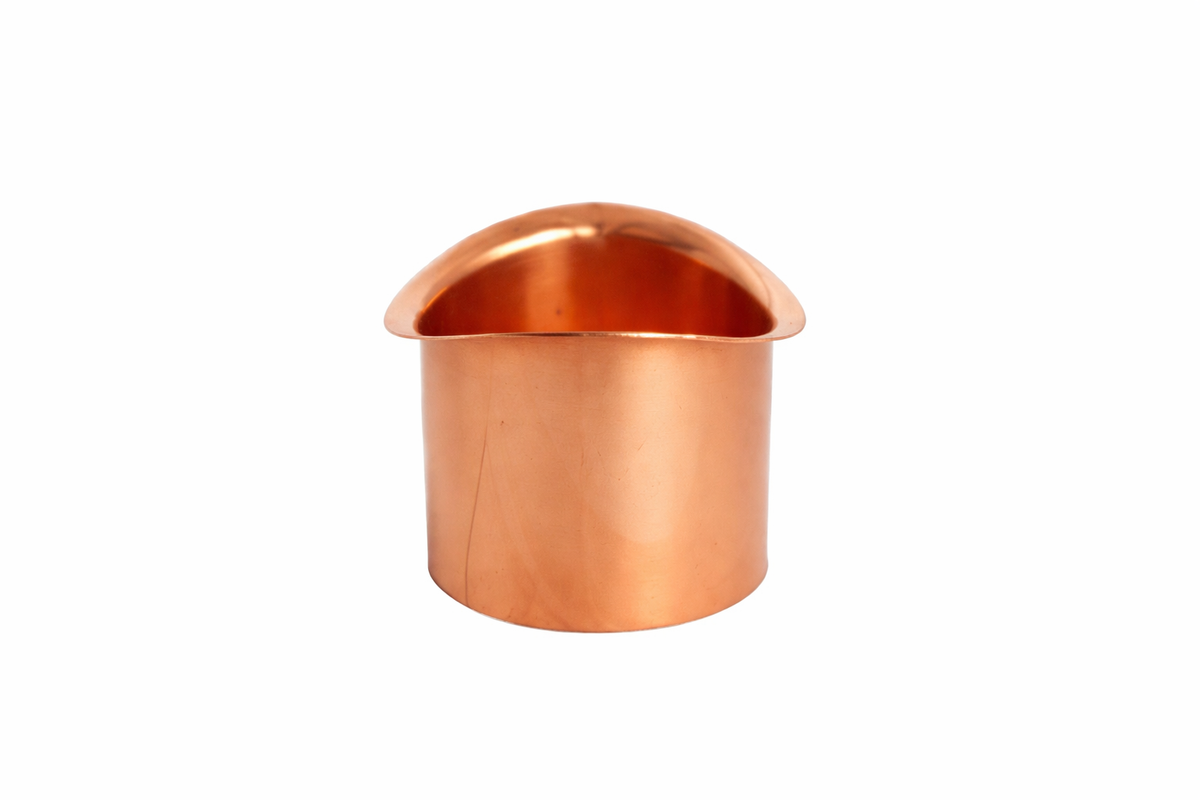 Tapeind Koper Mastgoot | Ø60 mm | 9 cm
