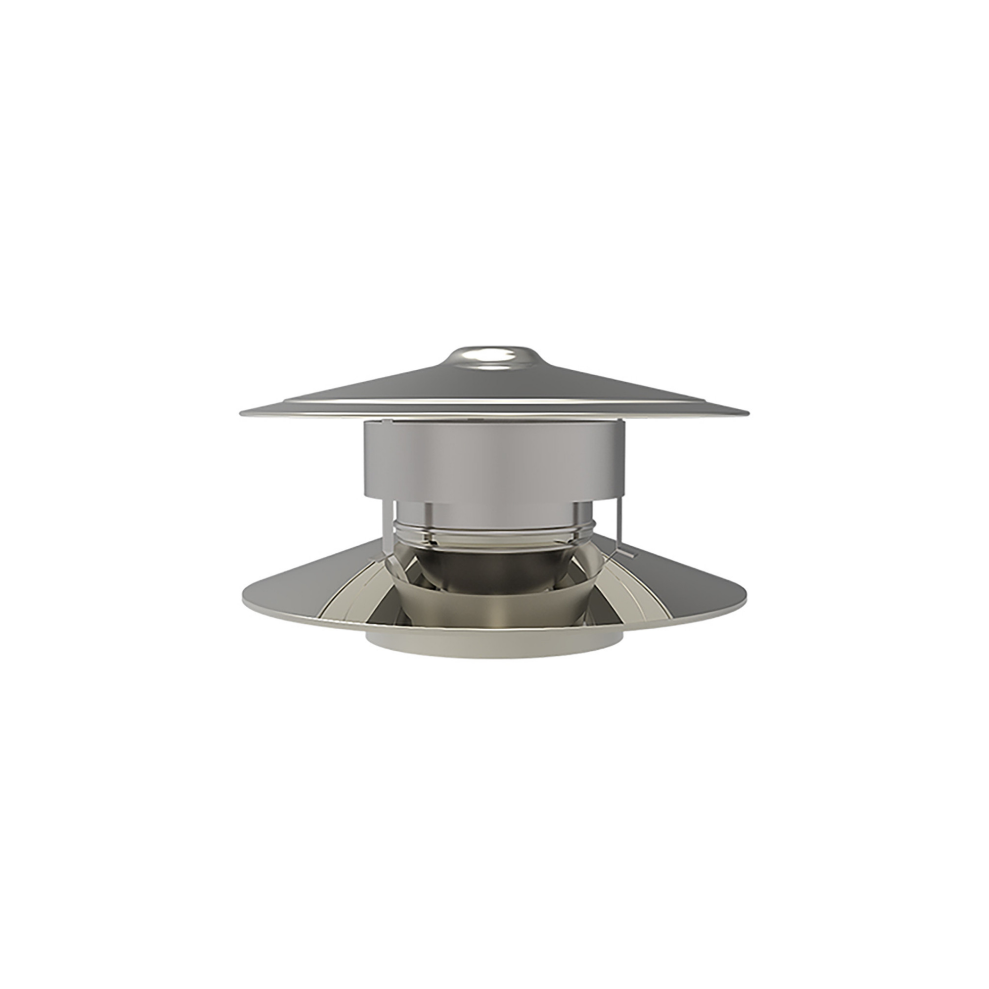 Trekkap Anti Valwind | TBV Dubbelwandig RVS Ø125 mm
