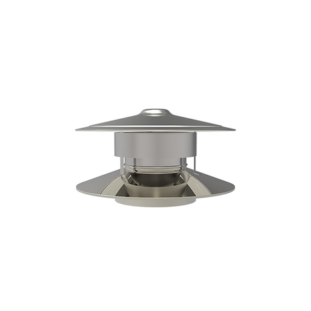 Trekkap Anti Valwind | TBV Dubbelwandig RVS Ø175 mm
