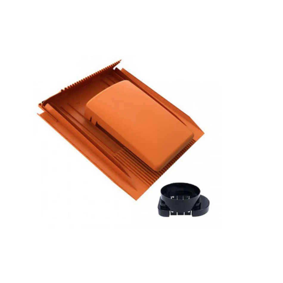 Universele Lage Ventilatiepan Rood 150 mm
