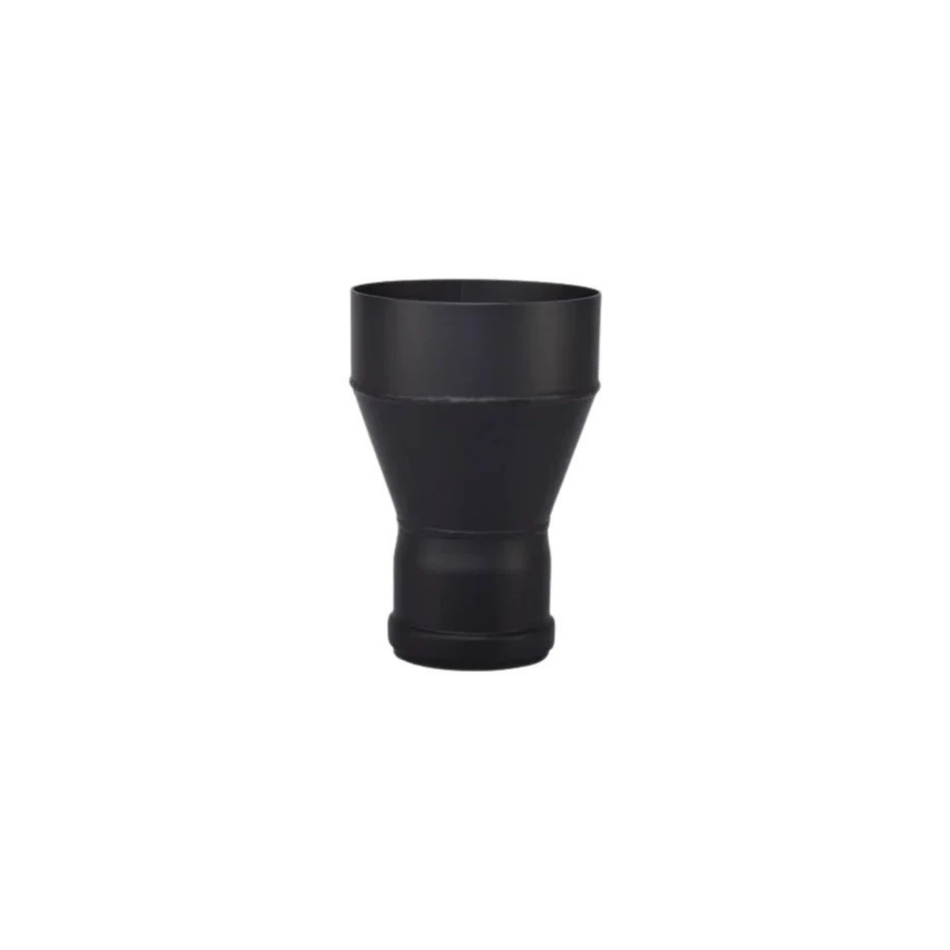 Verloop Ø 80-130 Zwart Pellet Ø80 mm
