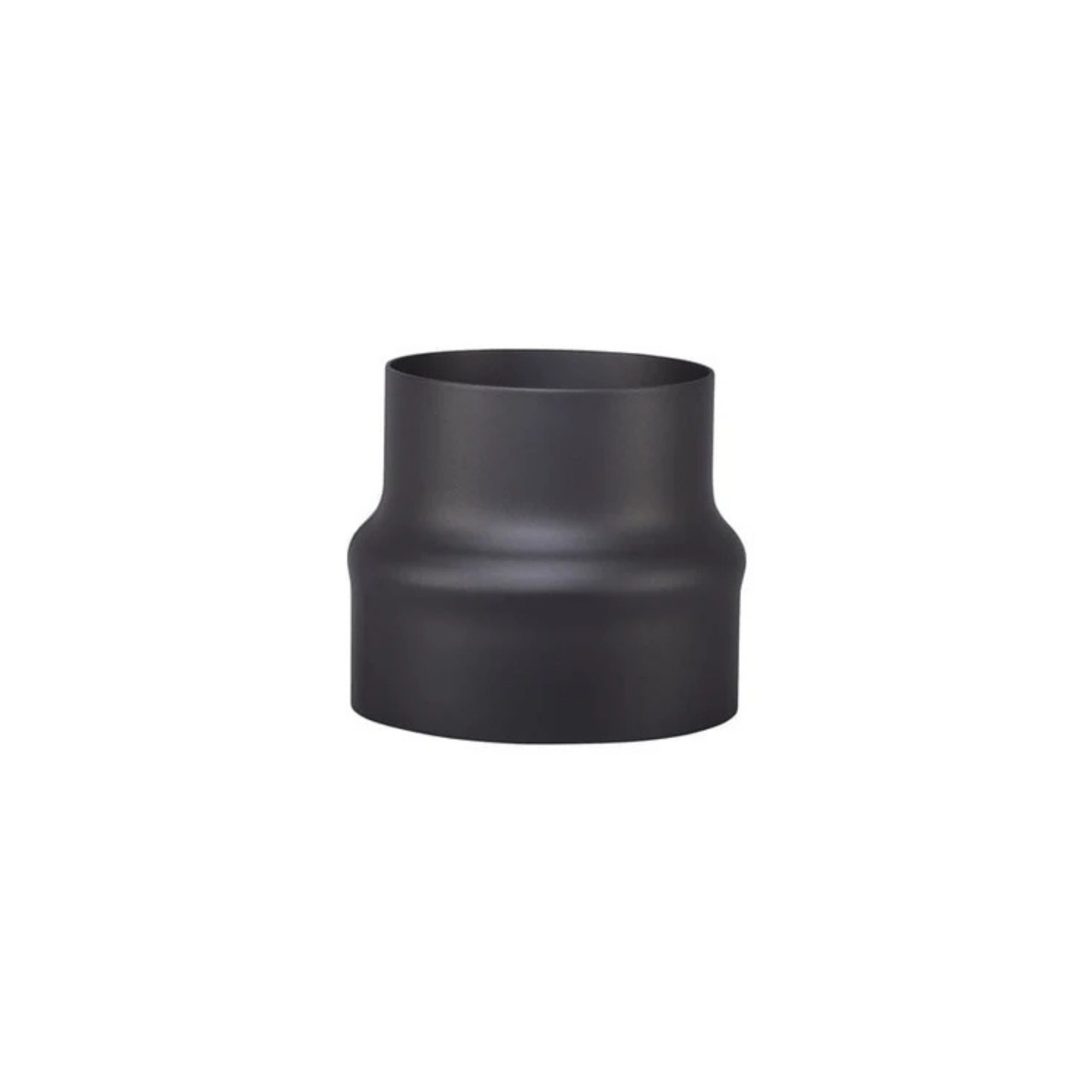 Verloop Boven Ø120-150 mm Zwart Staal 2mm
