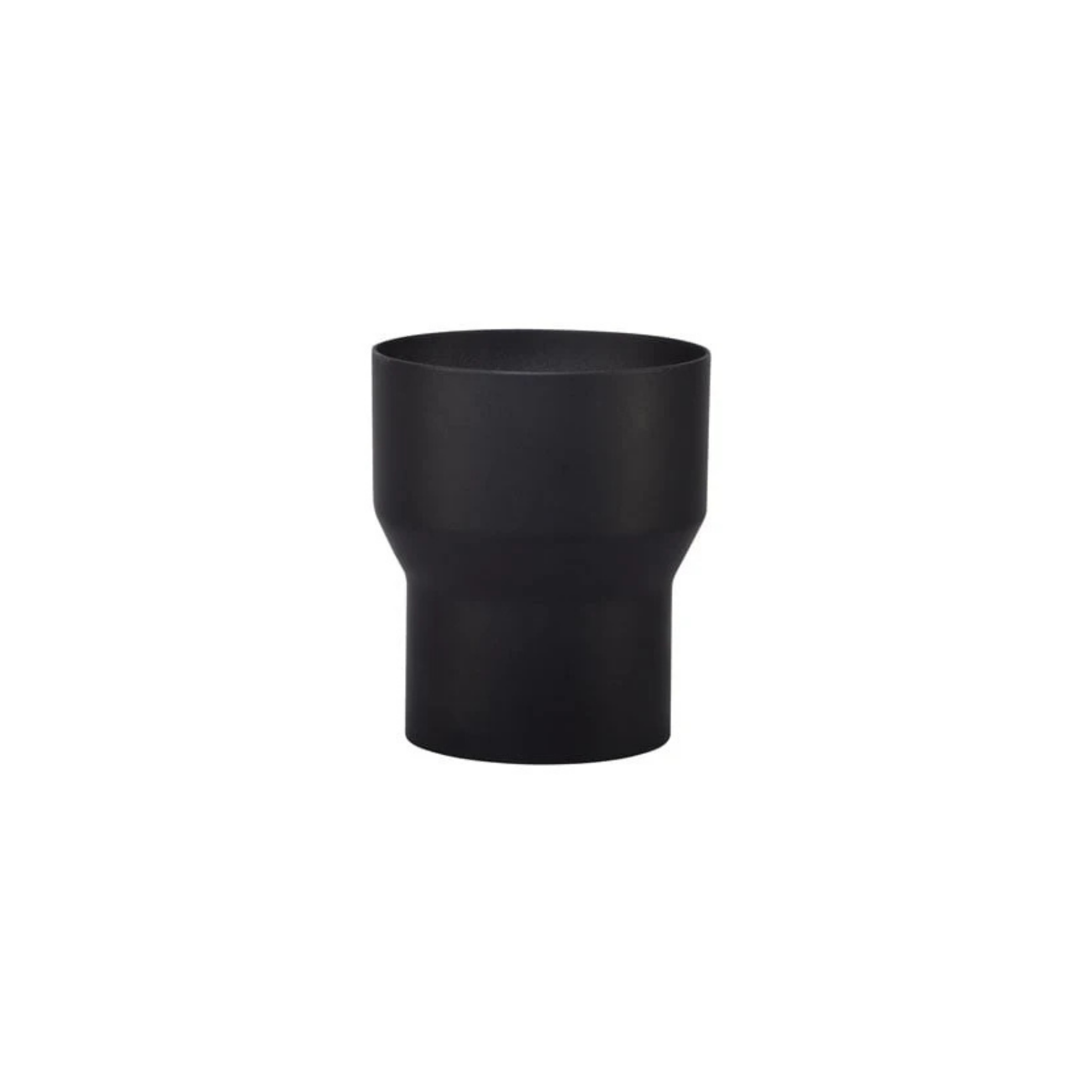 Verloop Onder Ø120-100 mm Zwart Staal 2mm
