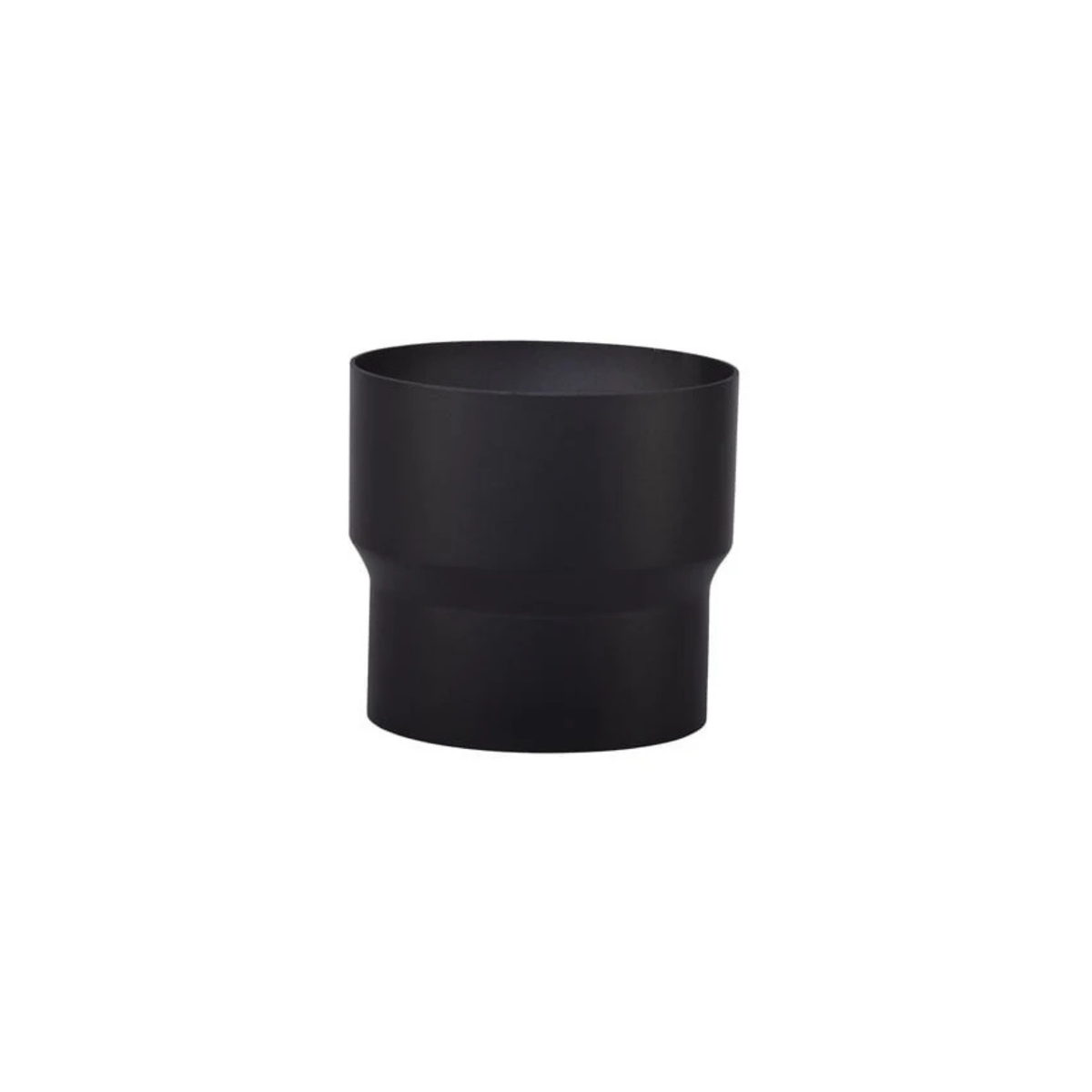 Verloop Onder Ø130-120 mm Zwart Staal 2mm
