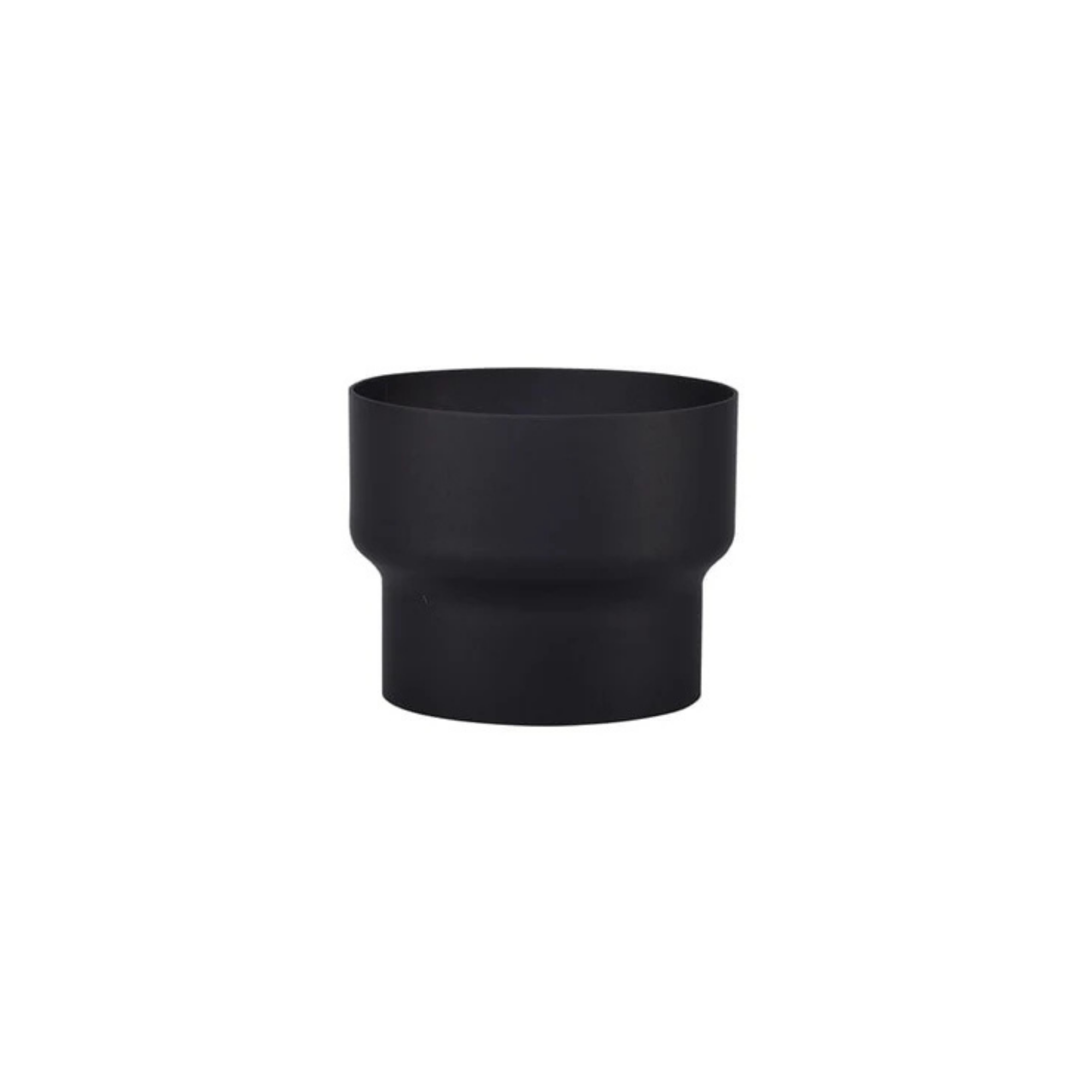 Verloop Onder Ø150-130 mm Zwart Staal 2mm