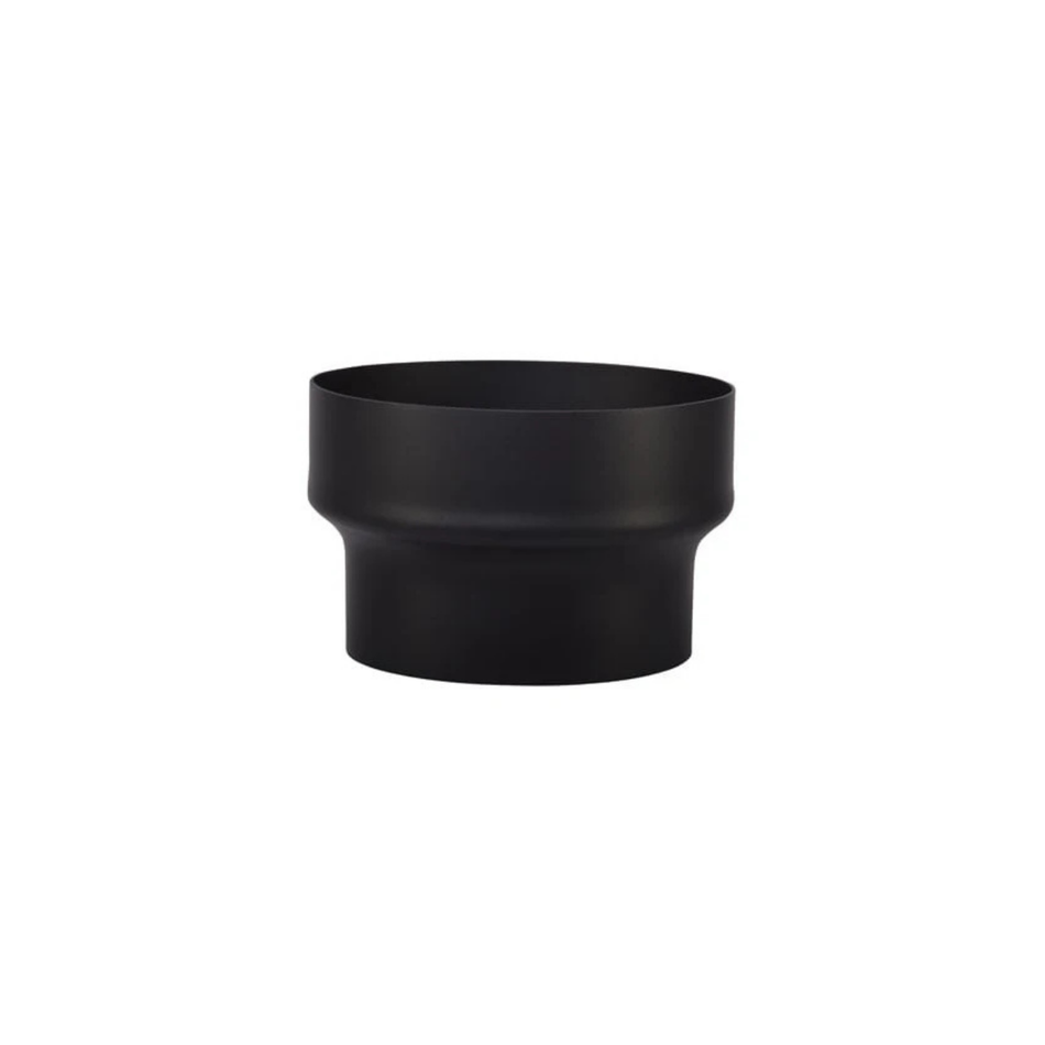 Verloop Onder Ø180-150 mm Zwart Staal 2mm
