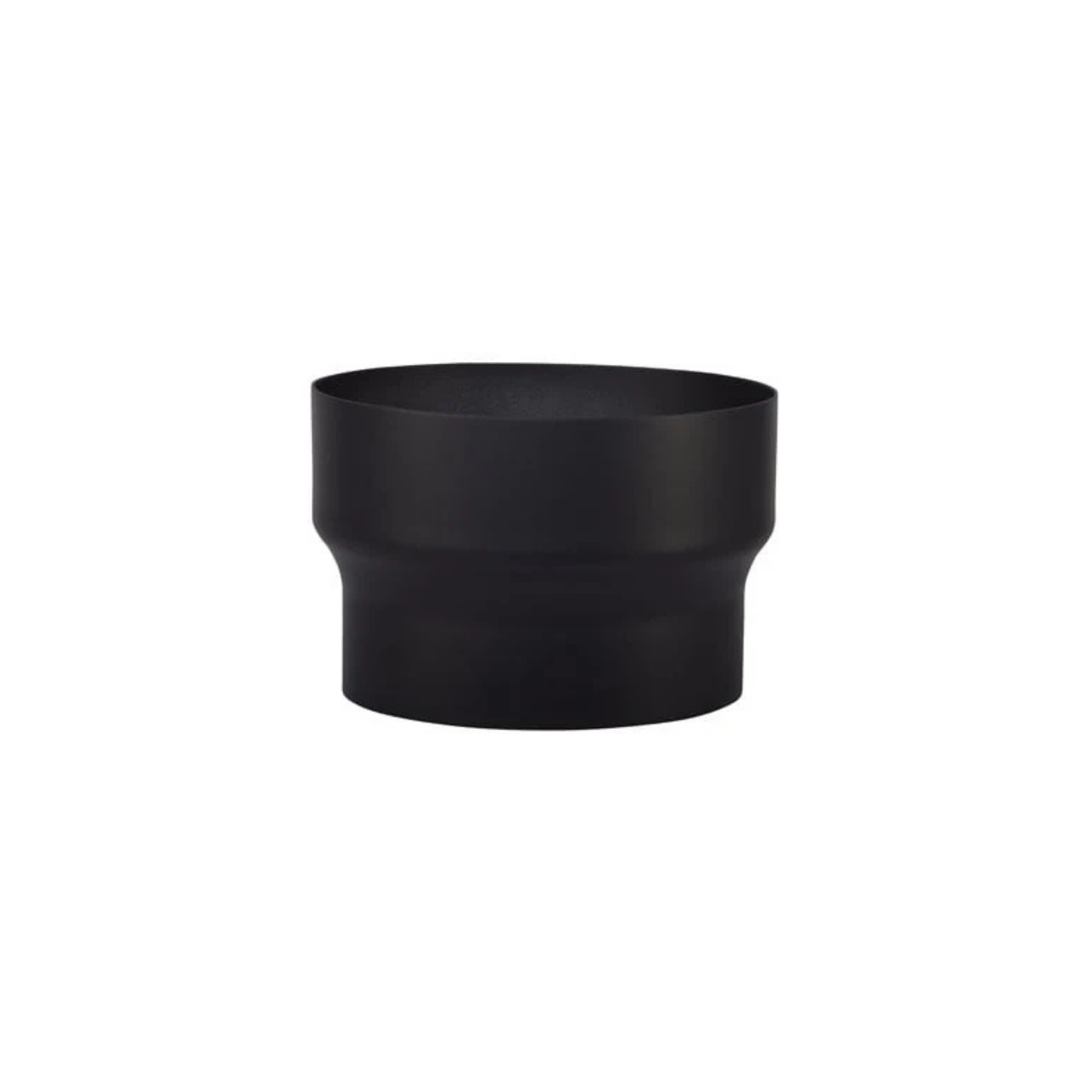Verloop Onder Ø180-160 mm Zwart Staal 2mm
