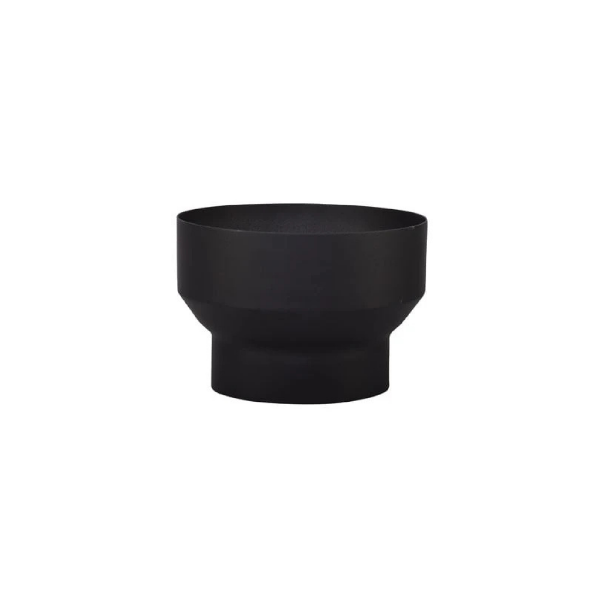 Verloop Onder Ø200-150 mm Zwart Staal 2mm
