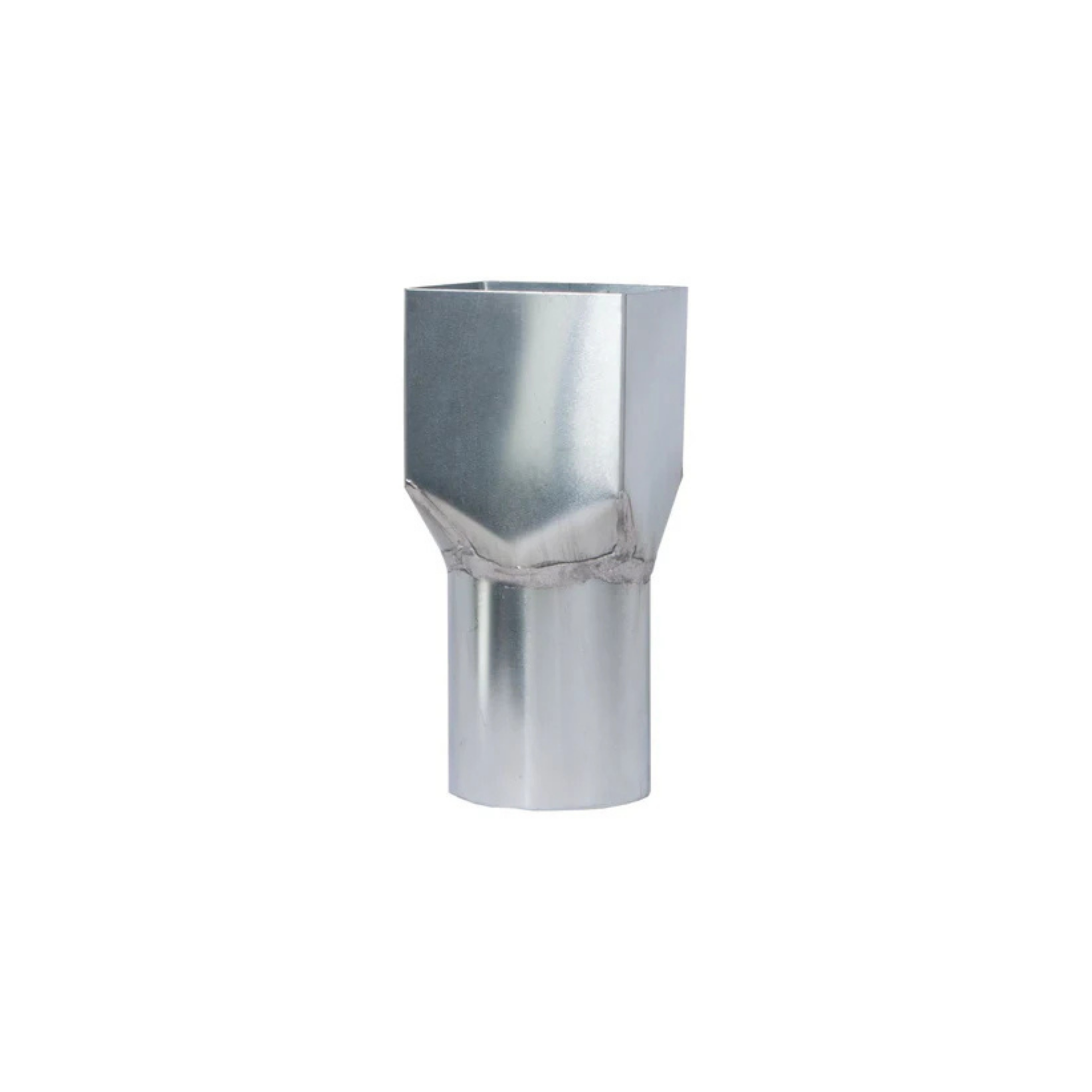 Zinken vierkant Verloop Vierkant 82 mm naar rond 78 mm

