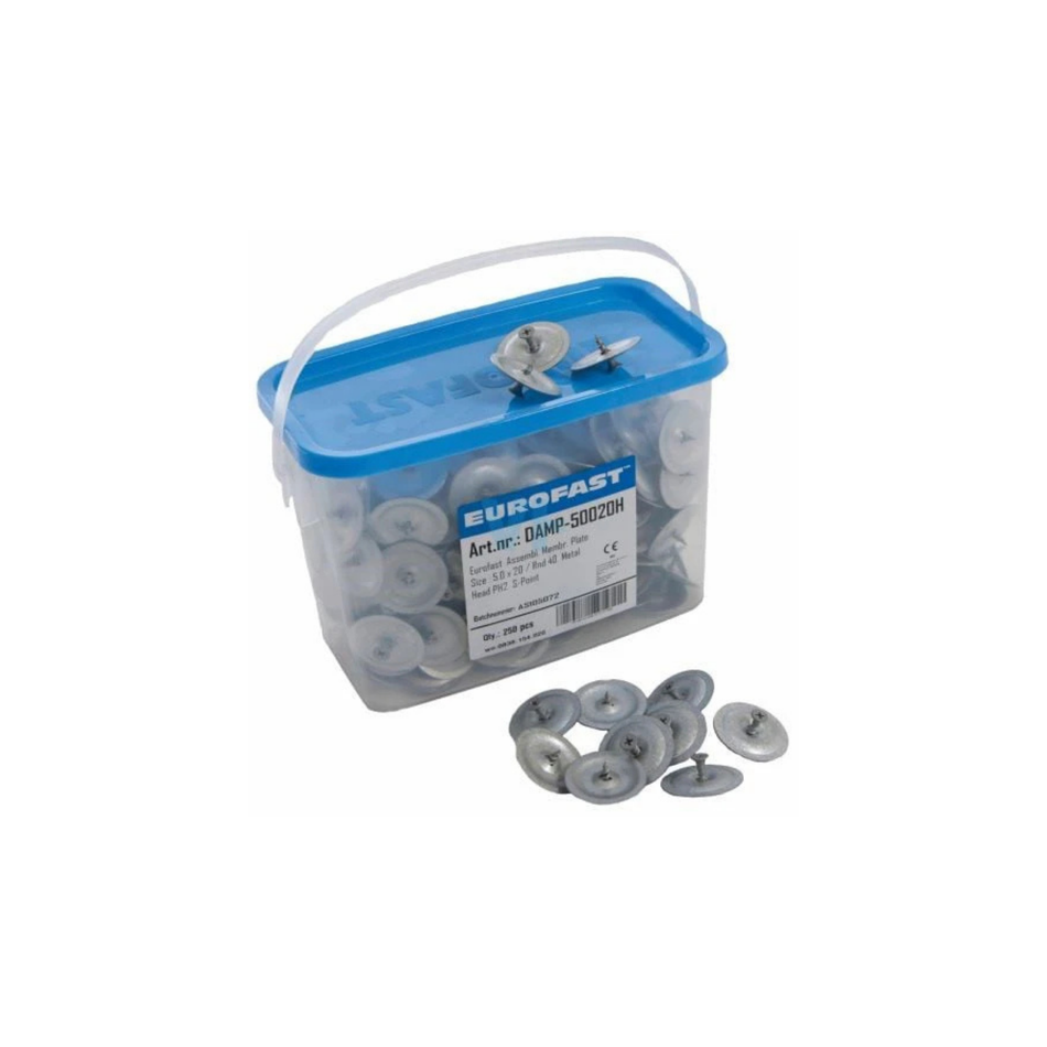 Zu Parker 5X20 mm+Drukverdeelplaat Ø40 mm 250 Stuks
