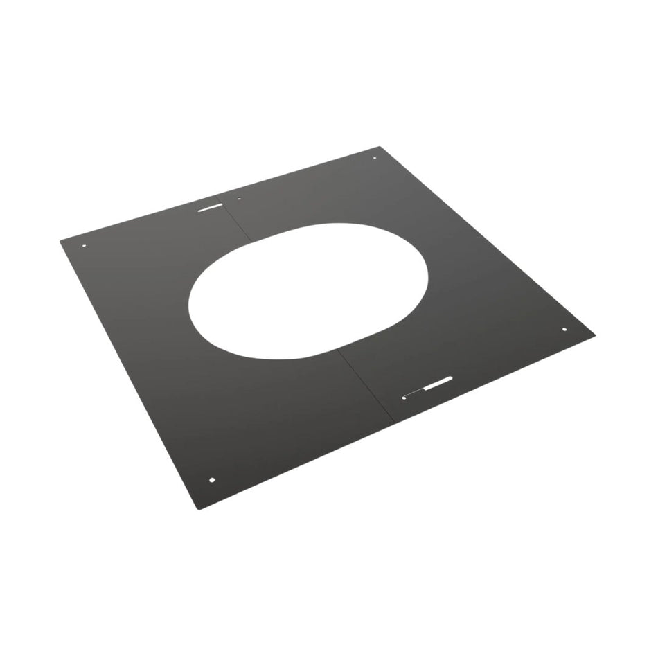 Centreerplaat 30-45° Ral9004 | TBV DW Ø125 mm | TBV EW Ø175 mm