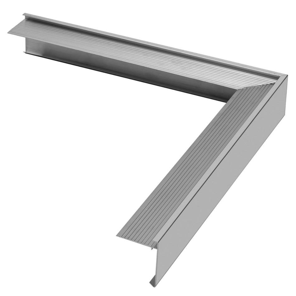 Daktrim Aluminium | 35x35 mm | Buitenhoek 500x500 mm