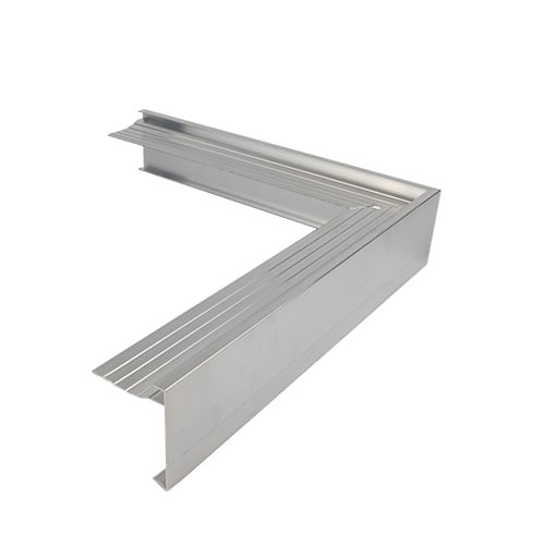 Daktrim Aluminium Renovatie | 60 mm | Buitenhoek 500x500 mm