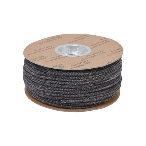 Glasvezelkoord Rond Zwart 6 mm | Per Meter