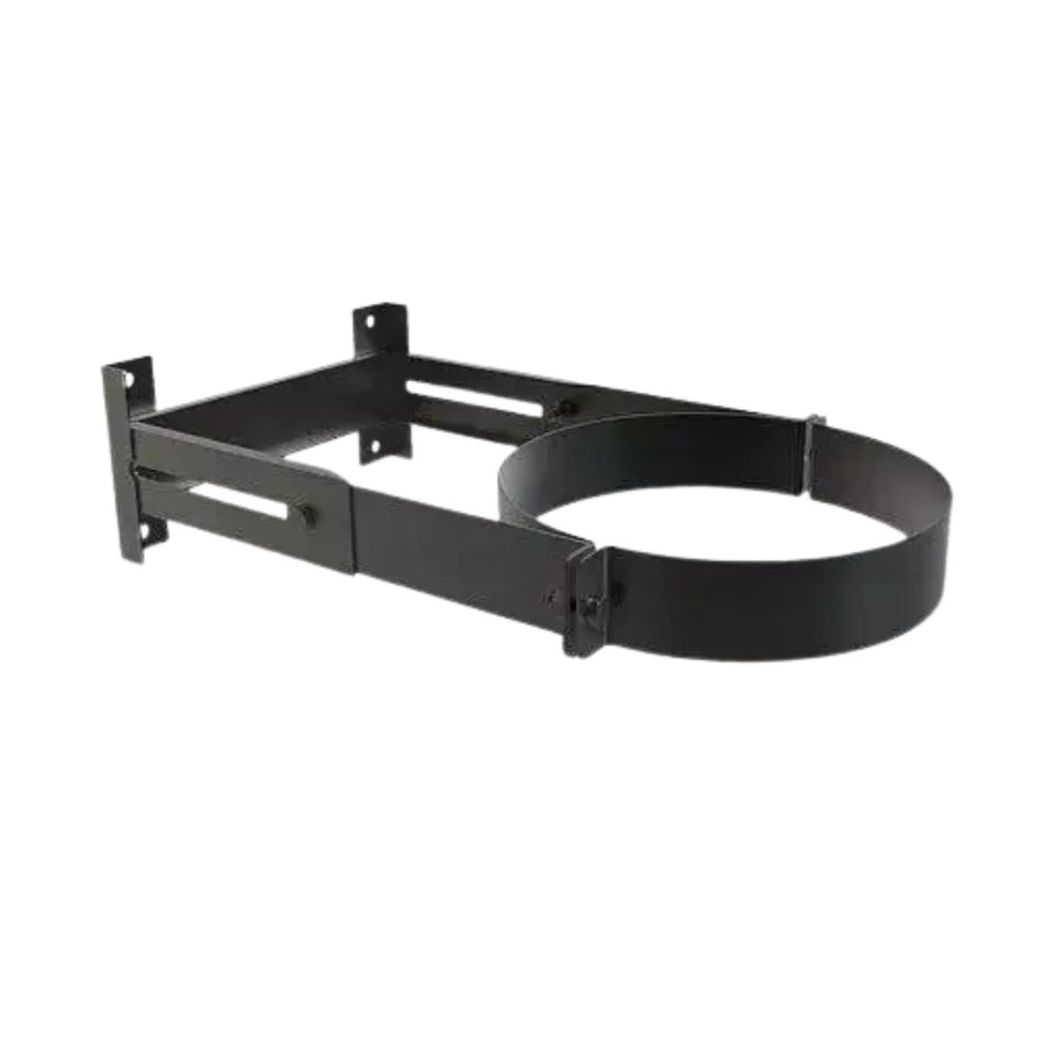 Muurbeugel 8-18 Cm Ral9004 | TBV DW Ø100 mm | TBV EW Ø150 mm